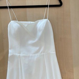 Amsale Jade Floor Length Gown - Ivory - Size 4 - bridesmaid - wedding - prom